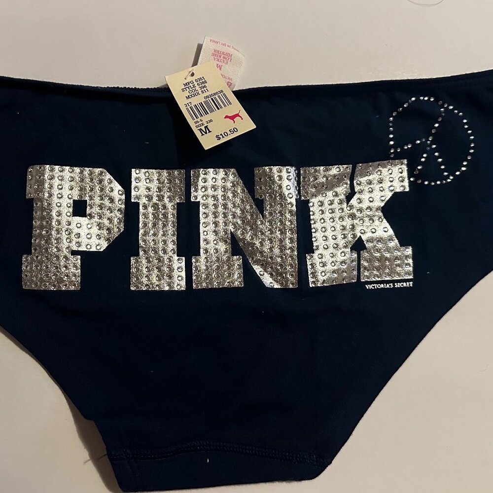 Victoria’s Secret PINK bling panty Size Medium NWT
